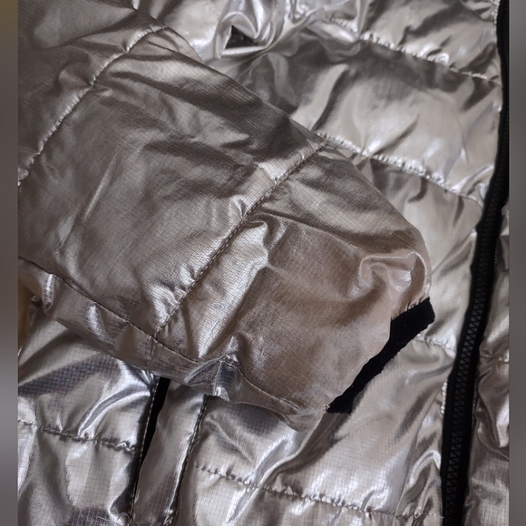 Primary 10 Silver Puffer Jacket - Picture 4 of 9